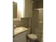 Bathroom with single vanity, toilet and shower at 3722 Spinnaker Dr, Tampa, FL 33611