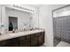 Double vanity bathroom with shower at 3830 Vignoble Ln, Brandon, FL 33511