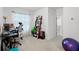 Home office with desk and fitness ball at 3830 Vignoble Ln, Brandon, FL 33511