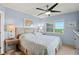 Main bedroom with ocean view and king-size bed at 4510 Gulf Blvd # 408, St Pete Beach, FL 33706