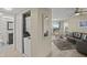 Stackable washer and dryer in a closet at 4510 Gulf Blvd # 408, St Pete Beach, FL 33706