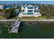 Stunning waterfront property with pool, dock, and lush landscaping at 477 20Th Ave, Indian Rocks Beach, FL 33785