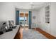 Home office with water views and built-in shelving at 477 20Th Ave, Indian Rocks Beach, FL 33785