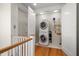 Laundry room with washer, dryer, and ample storage at 477 20Th Ave, Indian Rocks Beach, FL 33785