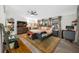 Spacious main bedroom with large windows and ceiling fan at 505 Jefferson S Ave, Oldsmar, FL 34677