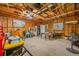 Large garage workshop with ample storage and workbench at 505 Jefferson S Ave, Oldsmar, FL 34677