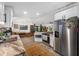 Bright and airy kitchen with stainless steel appliances and island at 505 Jefferson S Ave, Oldsmar, FL 34677