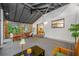 Outdoor space with seating and string lights at 505 Jefferson S Ave, Oldsmar, FL 34677