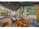 Cozy screened porch, perfect for relaxing at 505 Jefferson S Ave, Oldsmar, FL 34677