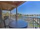 Enjoy water views from this balcony with outdoor seating at 530 S Gulfview Blvd # 205, Clearwater, FL 33767