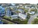 Aerial view of waterfront community with townhouses and marina at 5736 Biscayne Ct # 3, New Port Richey, FL 34652