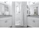 Spa-like bathroom with double vanity and large shower at 5736 Biscayne Ct # 3, New Port Richey, FL 34652