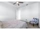 Bright bedroom with a double bed and a ceiling fan at 5736 Biscayne Ct # 3, New Port Richey, FL 34652