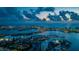Stunning aerial view of the coastline at sunset at 670 Island Way # 500, Clearwater Beach, FL 33767