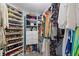 Large walk-in closet with ample shelving and hanging space at 670 Island Way # 500, Clearwater Beach, FL 33767