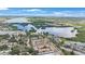 Expansive aerial view showcasing waterfront location at 10033 64Th N Ave # 16, St Petersburg, FL 33708