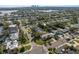Wide aerial view showing home, neighborhood, and cityscape in background at 1198 40Th Ne Ave, St Petersburg, FL 33703