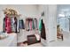Spacious closet with hanging rods and drawers for storage at 12940 Brookside Moss Dr, Riverview, FL 33579
