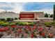 Attractive community entrance sign with landscaping at Cedarbrook community at 12940 Brookside Moss Dr, Riverview, FL 33579