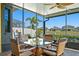 Enjoy this patio seating area with a view at 13614 Tonya Anne Dr, Riverview, FL 33579