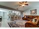 Spacious living room with comfortable seating and open floor plan at 16115 Country Crossing Dr, Tampa, FL 33624