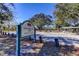 Community park entrance sign with ample parking at 16115 Country Crossing Dr, Tampa, FL 33624