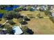 Aerial view of a park with open green space and a pavilion at 16115 Country Crossing Dr, Tampa, FL 33624