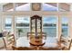 Bright dining room with water views and seating for four at 16134 4Th E St, Redington Beach, FL 33708