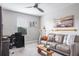 Relaxing home office with leather couch and natural decor at 1815 Sunset Wind Loop # 118, Oldsmar, FL 34677