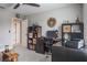 Organized home office with built in shelving and desk at 1815 Sunset Wind Loop # 118, Oldsmar, FL 34677