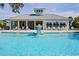 Stunning community pool with a central fountain at 1815 Sunset Wind Loop # 118, Oldsmar, FL 34677
