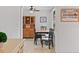 Cozy dining area with wooden table and chairs, built-in hutch at 200 57Th S Ave, St Petersburg, FL 33705