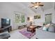 Spacious living room with large windows, comfy seating, and a TV at 200 57Th S Ave, St Petersburg, FL 33705