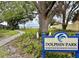 Dolphin Park entrance with waterfront views and walking path at 200 57Th S Ave, St Petersburg, FL 33705