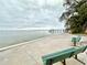 Serene waterfront view with benches and a pier in the distance at 200 57Th S Ave, St Petersburg, FL 33705