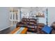 Relaxing living room with leather reclining furniture at 2342 Edelweiss Loop, Trinity, FL 34655