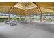 Covered picnic pavilion with multiple tables and benches at 2342 Edelweiss Loop, Trinity, FL 34655