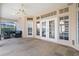 Spacious covered patio overlooking the pool at 2342 Edelweiss Loop, Trinity, FL 34655