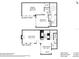 Two-story floor plan, approximately 1005 sq ft, with 2 bedrooms and 2 baths at 343 Rex Pl # F, Madeira Beach, FL 33708