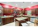 Kitchen with granite countertops and dark wood cabinets at 534 19Th Nw St, Ruskin, FL 33570