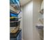 Well-organized storage closet with wire shelving at 6315 Shoreline Dr # 3202, St Petersburg, FL 33708