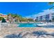 Community pool with plenty of lounge chairs at 6315 Shoreline Dr # 3202, St Petersburg, FL 33708