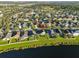 House nestled in a neighborhood with lake view at 8111 Tar Hollow Dr, Gibsonton, FL 33534