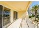Bright balcony with sliding doors and ocean view at 1200 Gulf Blvd # 204, Clearwater Beach, FL 33767