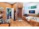 Spa-like bathroom with soaking tub and walk-in shower at 16301 Redington Dr, Redington Beach, FL 33708