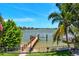 Wooden dock with access to the water at 16301 Redington Dr, Redington Beach, FL 33708