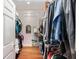 Large walk-in closet with ample hanging and shelving space at 16301 Redington Dr, Redington Beach, FL 33708