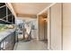 Covered balcony with access to the unit's front door at 200 Country Club Dr # 802, Largo, FL 33771