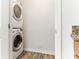 Convenient laundry closet with stackable washer and dryer at 200 Country Club Dr # 802, Largo, FL 33771