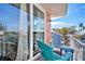 Private balcony offering picturesque views of the surrounding area at 206 Church Ave, Bradenton Beach, FL 34217